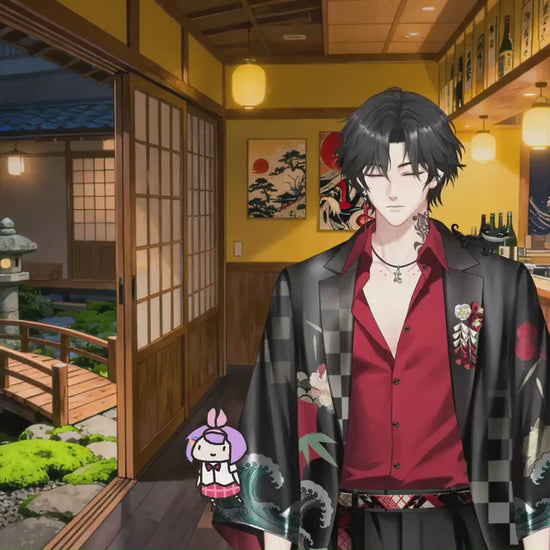 Yakuza Boss – [Basic Version] | Live2D VTuber Model | Commercial Use | Ready to Use | Full Body | VTube Studio