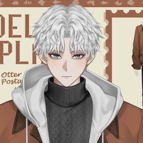 Live2D Vtuber Model – Beast-Ear Salaryman, Full Body Rig